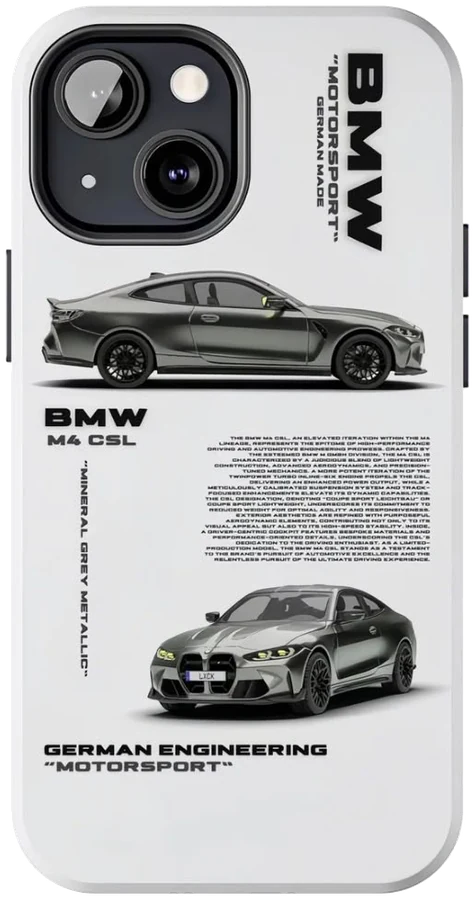 BMW M4 CSL phone case
