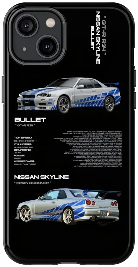 Nissan Skyline GT-R R34 phone case